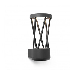 faro Lanterne de jardin Twist Gris foncé 1 ampoule 28,3cm Coloris : Gris foncéNombre d'ampoules : 1Type d'ampoule : LED intégréPuissance Max en Watts (W) : 10Ampoules incluses : OuiIP65Température de couleur LED en Kelvin (K) : 30