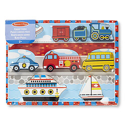 Melissa & Doug MELISSA + DOUG Puzzle a Grosses Pieces En Bois - Vehicules