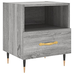 vidaXL Table de chevet sonoma gris 40x35x47,5 cm bois d’ingénierie