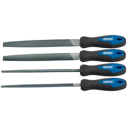 Draper Tools Ensemble de limes d'ingénieur 4 pcs 200 mm 44962