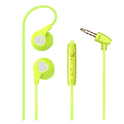 Shot Ecouteurs Plat pour HUAWEI P smart Z Smartphone avec Micro Reglage Kit Main Libre Casque Prise Jack (VERT) 