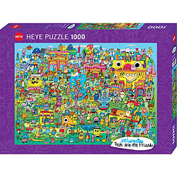 Heye - PUZZLE 1000 pièces - P. A. M. F. DOODLE VILLAGE 