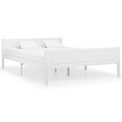 Vidaxl 322107 Structure de Lit 160x200cm Extrêmement Robuste et Durable Bois de Pin Blanc