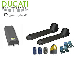 KIT SW3000 DUCATI HOME-AUTOMATION - AUTOMATISME DE PORTAIL - 2 VANTAUX DE 2M DE LONG CHACUN (PORTAIL TOTAL 4M) MAX 400KG