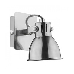 Luminaire Center Spot unique Idaho chrome naturel et 1 ampoule