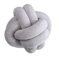 Coussin De Noeud En Peluche Doux Canapé Coussin Pour Le Salon Gris