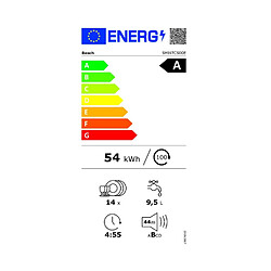 Lave-vaisselle 10 couverts 45db intégrable avec bandeau - smi6tcs00e - BOSCH