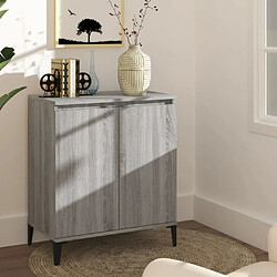 Maison Chic Buffet,Meuble de Rangement,commode pour salon,Cuisine Sonoma gris 60x35x70 cm Bois d'ingénierie -MN30893