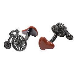 1x Boutons De Manchette Motif Vélo Accessoire Mode Ideal Pour Homme Boutons de manchette