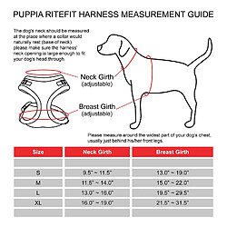 Puppia Ritefit Harnais avec Cou réglable pas cher