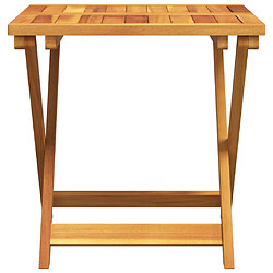 Avis vidaXL Table pliable de jardin 50x50x50 cm bois d'acacia solide