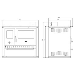 Acheter Interstoves Cuisinière à bois GT FI S DR | sortie côté droit - Acier