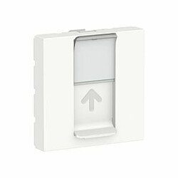 prise rj 45 - 2 modules - keystone / systimax - blanc - schneider electric nu946118 