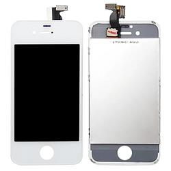 Wewoo Pour iPhone 4S LCD + blanc Cadre + Touch Pad Assemblage Digitizer pièce détachée 3 en 1 