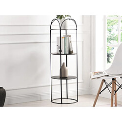 Vente-Unique Etagère en métal - 3 tablettes - Noir - GRAZIELA