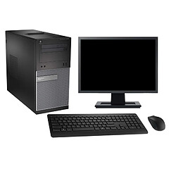 PC Tour Dell 3020 Ecran 19" Intel Core i7-4770 RAM 8Go SSD 480Go Windows 10 Wifi · Occasion 