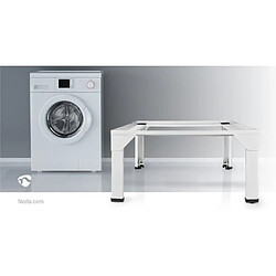 Avis Support pour lave-linge et sèche-linge Nedis - Blanc - Pieds réglables - Charge maximale 150 kg