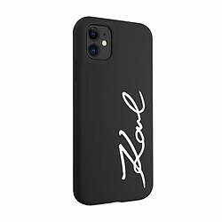 Acheter Karl Lagerfeld KLHCN61SKSVGK Coque rigide en silicone pour iPhone 11/Xr 6,1`` Noir