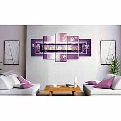 Paris Prix Tableau Imprimé Purple Cascade 50 x 100 cm