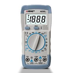 Wewoo ANENG A830L Multimètre portable Instrument électrique ménager 