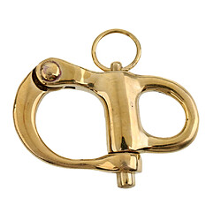 Mousqueton à enclenchement fixe Étrier Mousqueton Voilier Yacht Manille en Cuivre Accessoire Gréement pour Bateau