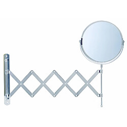 Pradel CHARLOTTE - Miroir mural extensible grossissant x2 - Chromé - 100916 