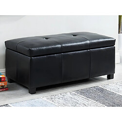 Vente-Unique Banc coffre simili FILIPPO - Noir 