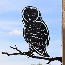 Primus Silhouette sur pique en acier noir Hibou.