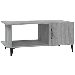 vidaXL Table basse Sonoma gris 90x50x40 cm Bois d'ingénierie