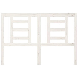 Avis Maison Chic Tête de lit scandinave pour lit adulte,Meuble de chambre Blanc 146x4x100 cm Bois massif de pin -MN63353