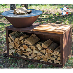 GRILL CHIC Braséro barbecue Le Traditionnel Ø 103 cm en acier corten