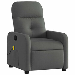 Avis Maison Chic Fauteuil Relax pour salon, Fauteuil de massage inclinable Gris foncé Tissu -GKD33244