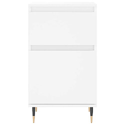 Maison Chic Buffet,Meuble de Rangement,commode pour salon,Cuisine blanc 40x35x70 cm bois d’ingénierie -MN68348 pas cher