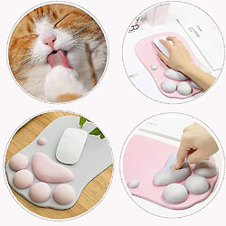 Universal Mignon 3D Cat Paw Mouse Pad avec coussin de support de poignet en silicone doux - Prime de non-galet pas cher