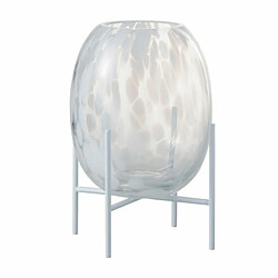 Paris Prix Vase sur Pied Design Pois Déco 23cm Transparent 