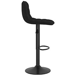 Avis vidaXL Tabouret de bar Noir Velours