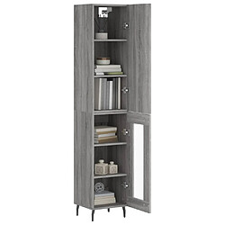 Avis Maison Chic Buffet,Meuble de Rangement,commode pour salon,Cuisine Sonoma gris 34,5x34x180 cm Bois d'ingénierie -MN78828