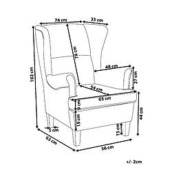 Avis Beliani Fauteuil Beige clair ABSON