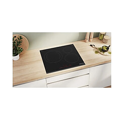 Acheter Table de cuisson à induction 60cm 3 foyers 7400w noir - PIJ631HB1E - BOSCH