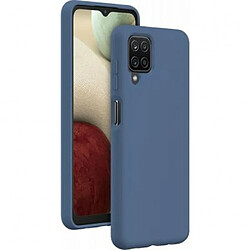 BigBen Connected Coque pour Galaxy A12 Rigide en Silicone Soft Touch Bleu