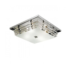 Luminaire Center Plafonnier ONTARIO chrome 4 ampoules