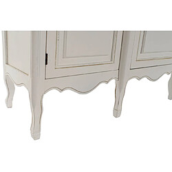 Pegane Buffet meuble de rangement en Paulownia coloris blanc - Longueur 140 x Hauteur 90 x Profondeur 45 cm pas cher