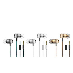 Shot Ecouteurs Metal pour SONY Xperia 10 Plus avec Micro Kit Main Libre INTRA-AURICULAIRE Jack (OR)