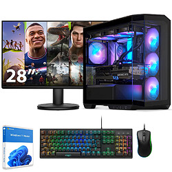 Sedatech Pack PC Gamer V360 • Intel i7-13700KF • RTX4070 • 32Go RAM • 2To SSD M.2 • Windows 11 • Moniteur 28" Pack PC Gamer Advanced Watercooling Full Vision • Intel i7-13700KF 16x 3.4Ghz (max 5.4Ghz) • Geforce RTX4070 • 32Go RAM DDR4 3200Mhz • 2To SSD M.2 • Wifi • Bluetooth, USB 3.2 • Windows 11 • Moniteur 28" + Clavier/Souris Gamer