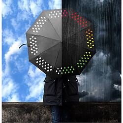 Parapluie noir - Change de couleur - Accessoire