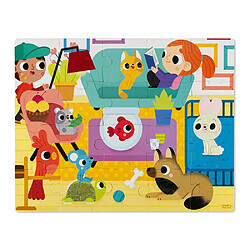 Avis Puzzle enfant tactile Aninaux domestiques 20 pièces - Janod