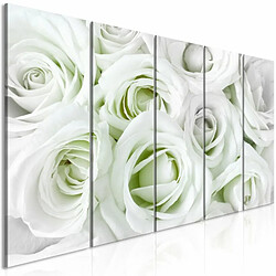 Paris Prix Tableau Imprimé 5 Panneaux Satin Rose Narrow Green 80 x 200 cm 