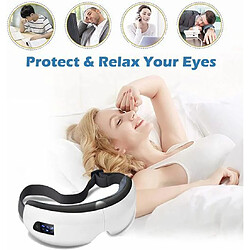 Acheter Masque électrique pour les yeux avec chauffage, pression de l'air, musique Bluetooth pour réduire les cernes et améliorer le sommeil, soulagement du stress oculaire