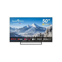 Smart Tech TV LED 4K UHD 50' (127cm) Smart TV Web OS-50UW02V- Molotov, Netflix, Prime Video, Canal+, Disney+ - 3xHDMI - 2xUSB - MEMC- DOLBY Audio