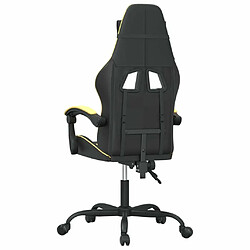 Acheter vidaXL Chaise de jeu pivotante Noir et doré Similicuir